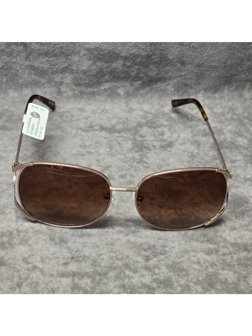 Sean John SJLO S40000WM Almond Brown Aviator Designer Sunglasses 61-16-140